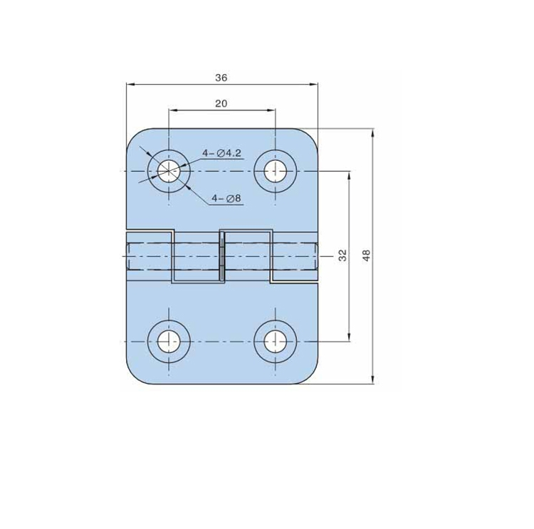 Yh9389 Heavy Duty Stainless Steel Panel Cabinet Door Hinge