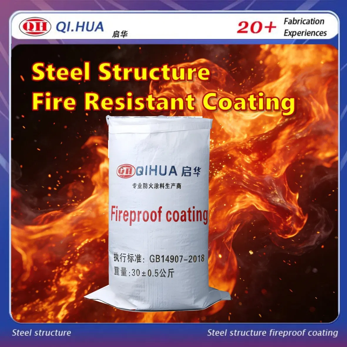 Effective Non-Intumescent Fireproof Resistant Coating for Steel Beams and Frameworks
