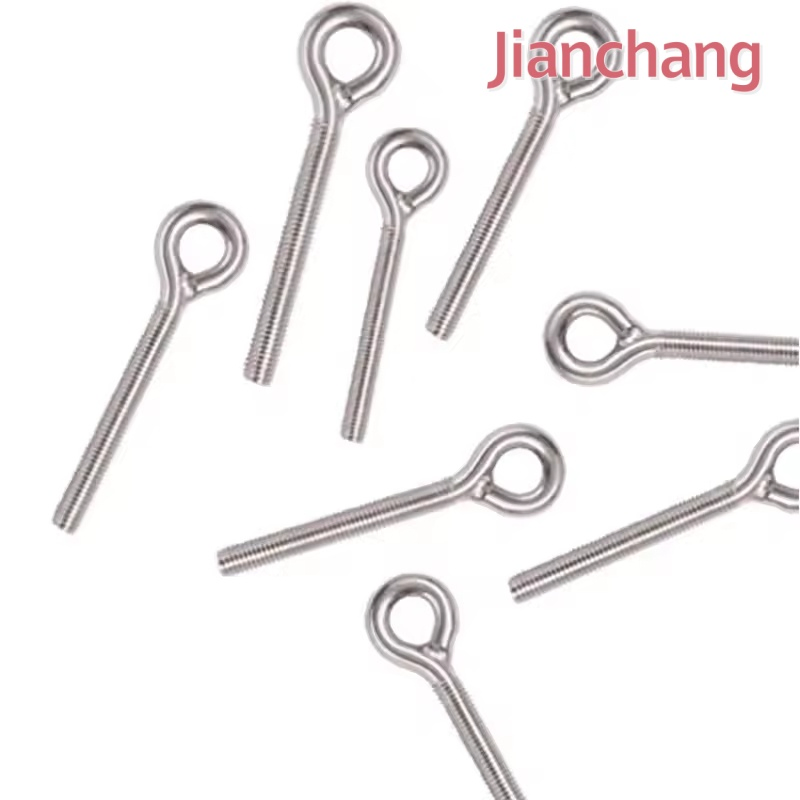 M4m5m6-M20 Stainless Steel Ring Screw with Sheep's Eye Hook 304 Stainless Steel Ring Hook Bolt
