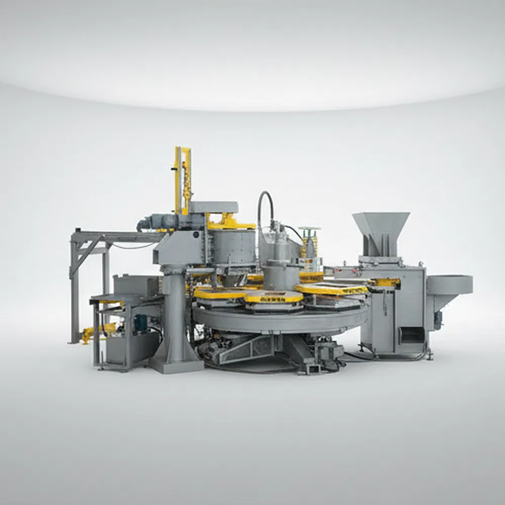 CE, ISO, SGS Made in China Rotating-Type Terrazzo Tiles Brick Machine