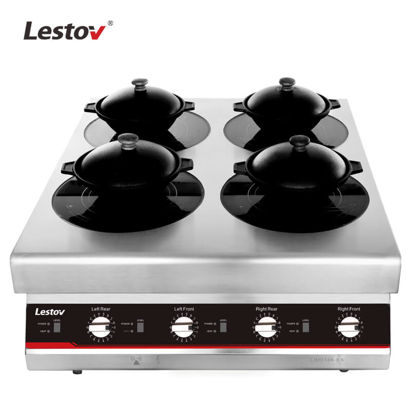 4 Burner Tabletop Induction Cooker Electric Stove Commercial Kitchen Appliances