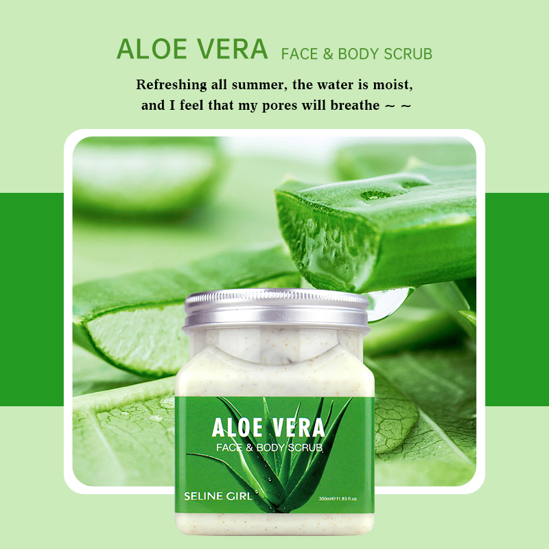 Seline Girl 350ml Aloe Vera Face Body Scrub