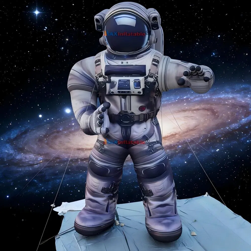 Inflatable Astronaut Spaceman Cartoon Character for Party Events with LED Blower