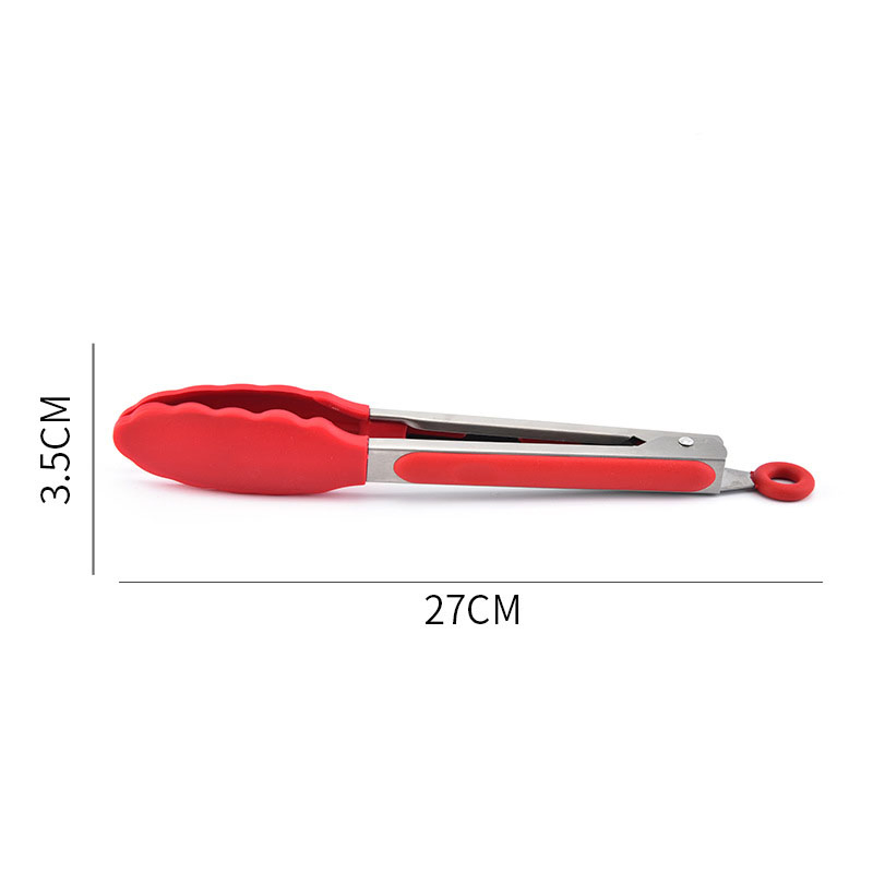 Cooking Tongs, Premium Silicone Free Non-Stick Stainless Steel BBQ Grilling Food Tongs