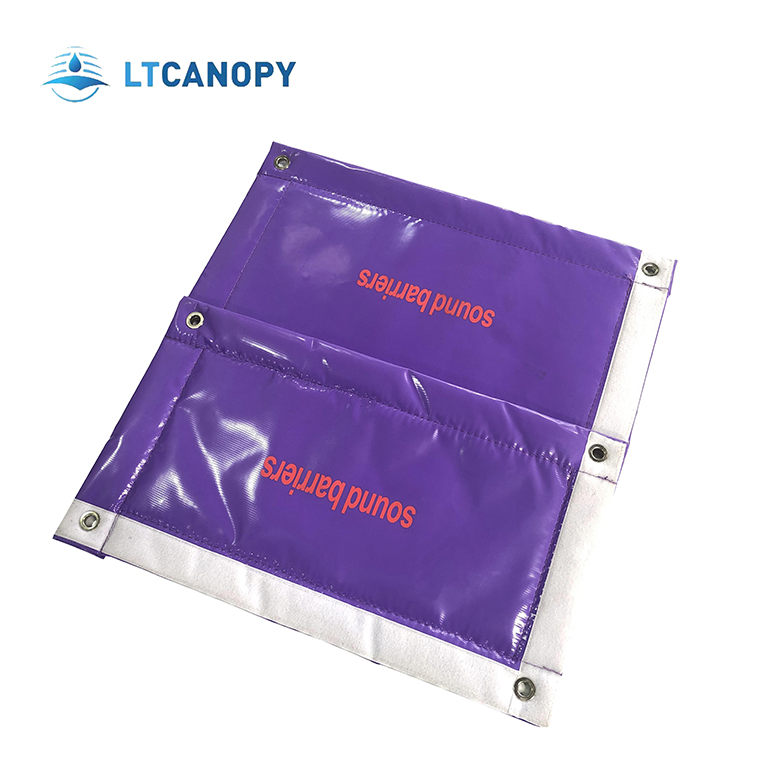 Litong Soundbarrier Fence Soundproof Sheet Noise Reduction Lightweight Pad Acoustic Mat Supermarket Sound Reduction Blanket