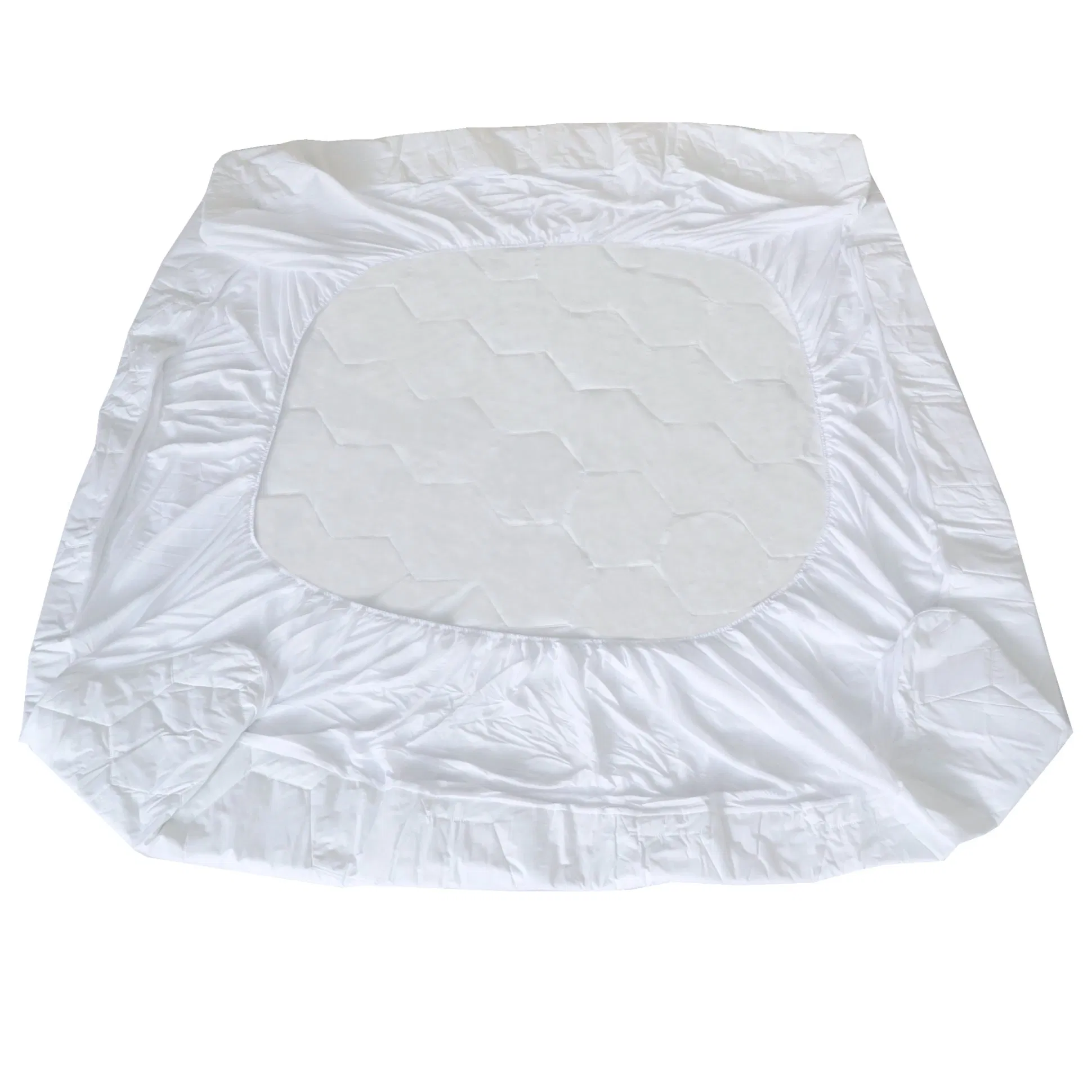 Whosale Twin Customizable Quilted Cotton Mattress Cover Encasement Fitted Sheet Waterproof Breathable