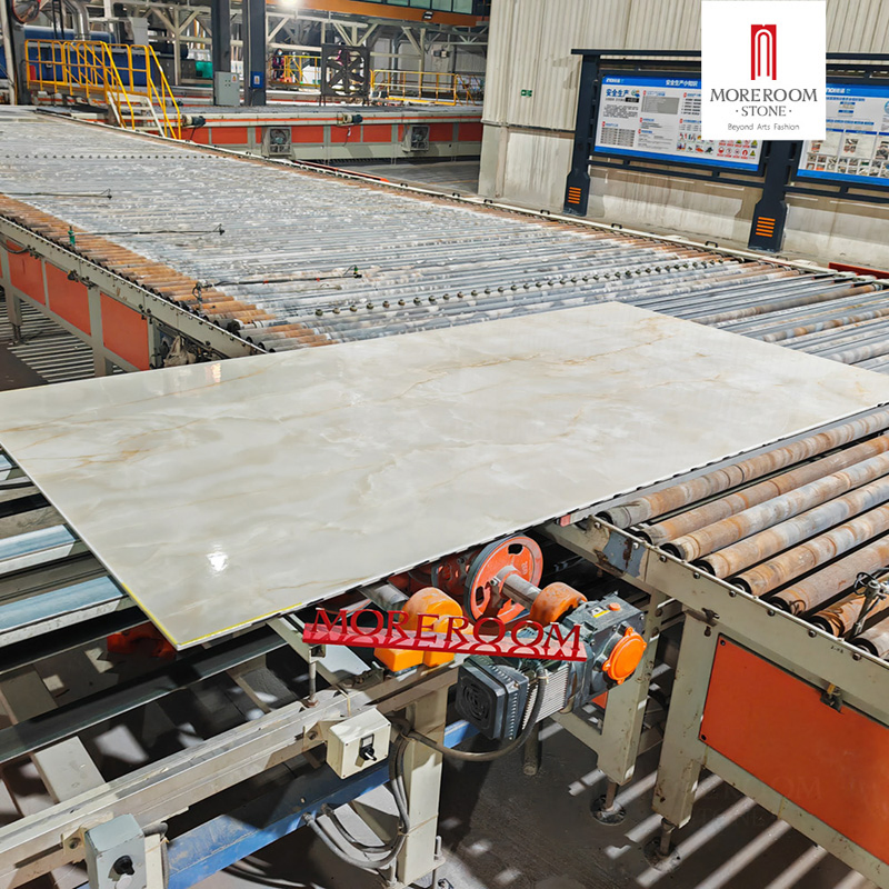 Porcelain Slab Snow White Marble Pattern for Feature Wall and TV Background