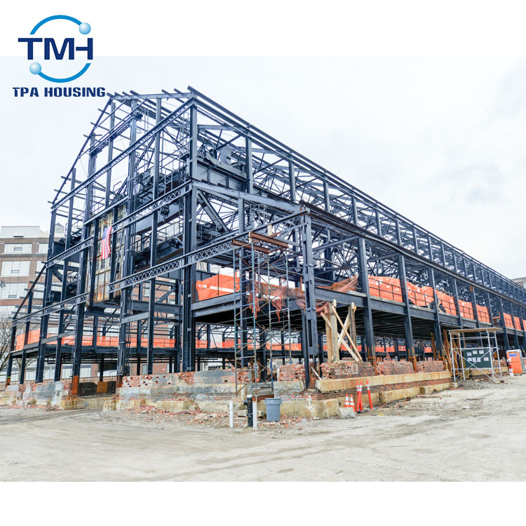 Q355b H Beam Building Material Steel Frame Garage Storage Shed Prefabricated Steel Structure Workshop