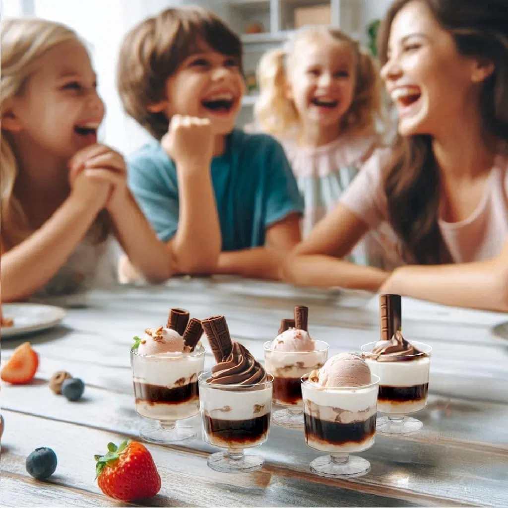 Elegant Plastic Dessert Parfait Cups for Events and Parties