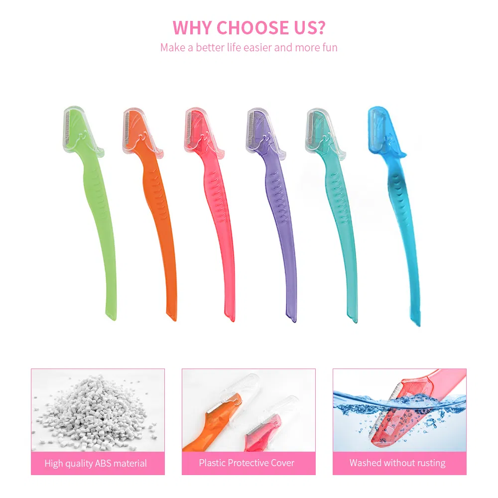 Hot Sale Professional Shaving Eyebrow Razor and Facial Razor with Precision Cover