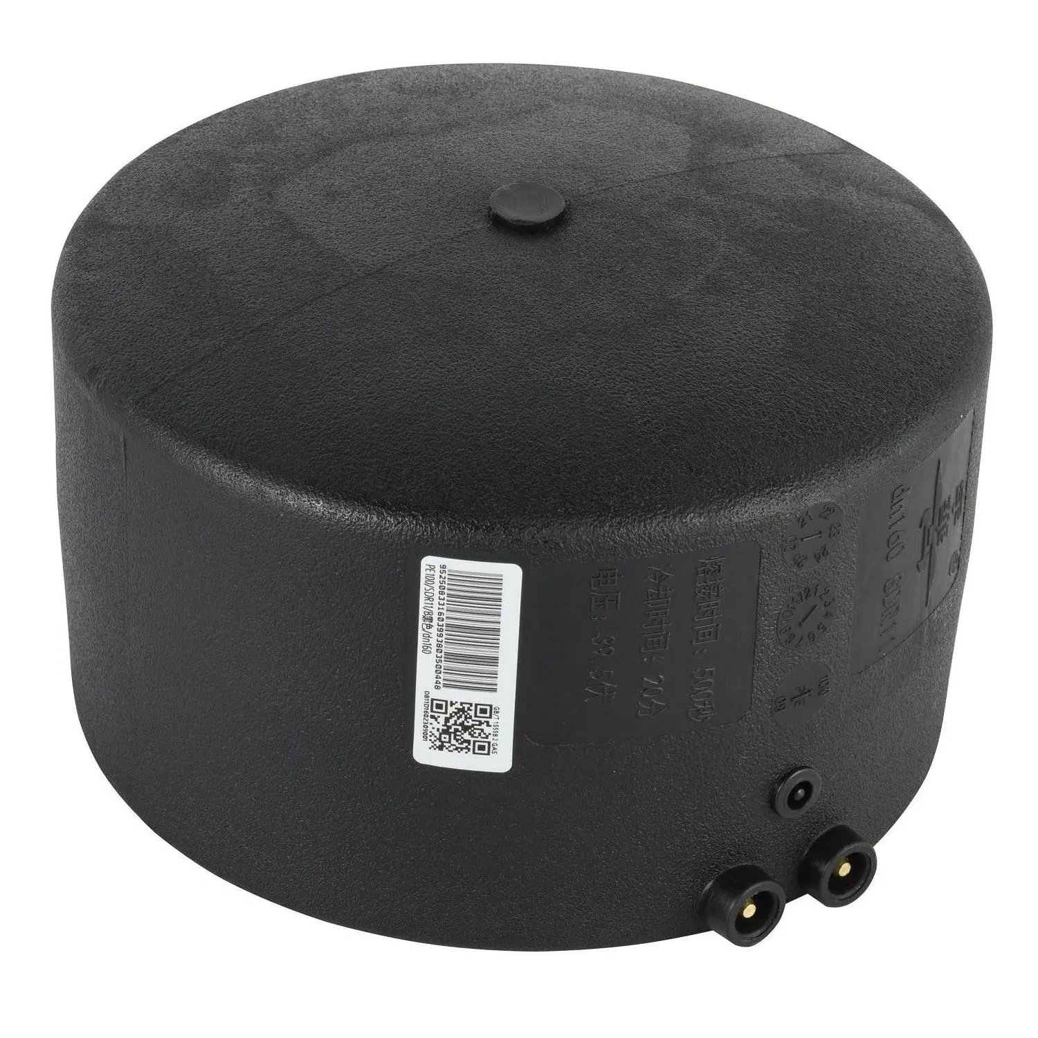 HDPE Electrofusion Fittings Electrofusion End Cap for Gas or Water