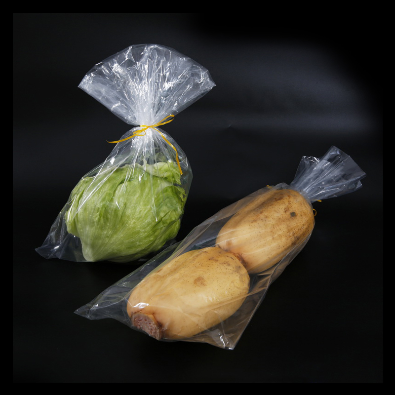 Clear Transparent Side-Seal Plastic Flat Bags for Food, Fruit, Vegetable Storage - Wholesale