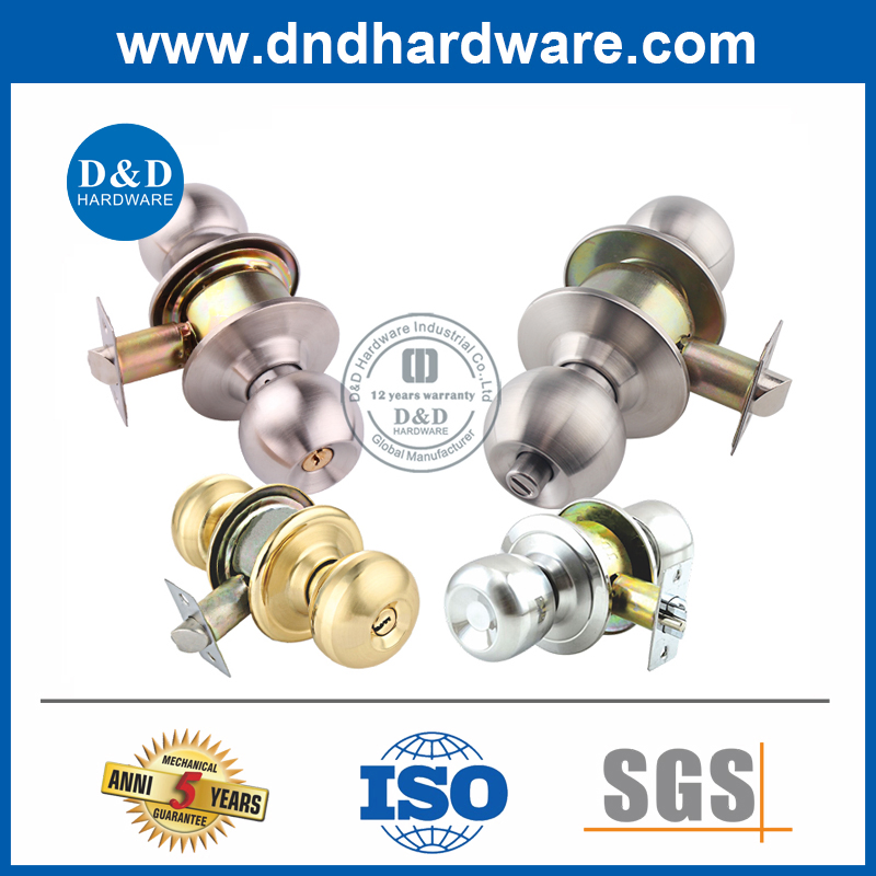 Construction Hardware Stainless Steel Security Lock Commercial Tubular Door Lever Handle Lockset