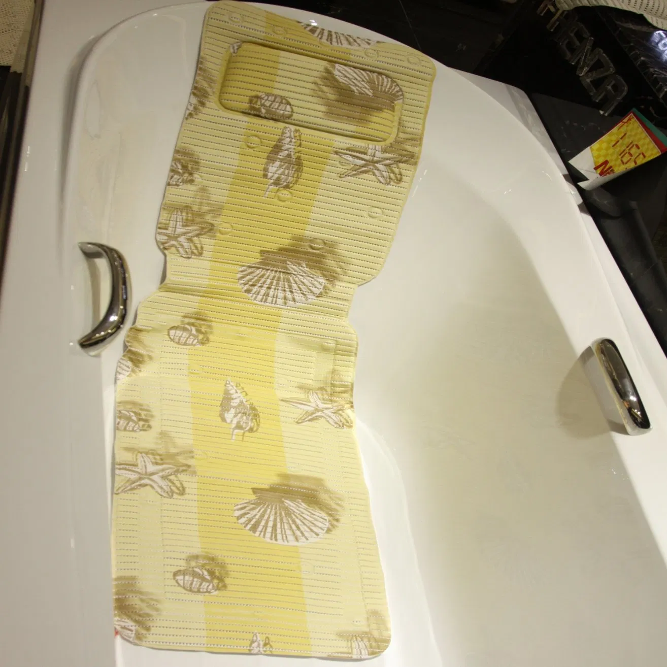 Customized Printed PVC Anti-Slip Bathtub Shower Bathroom Mat with Suction Cups