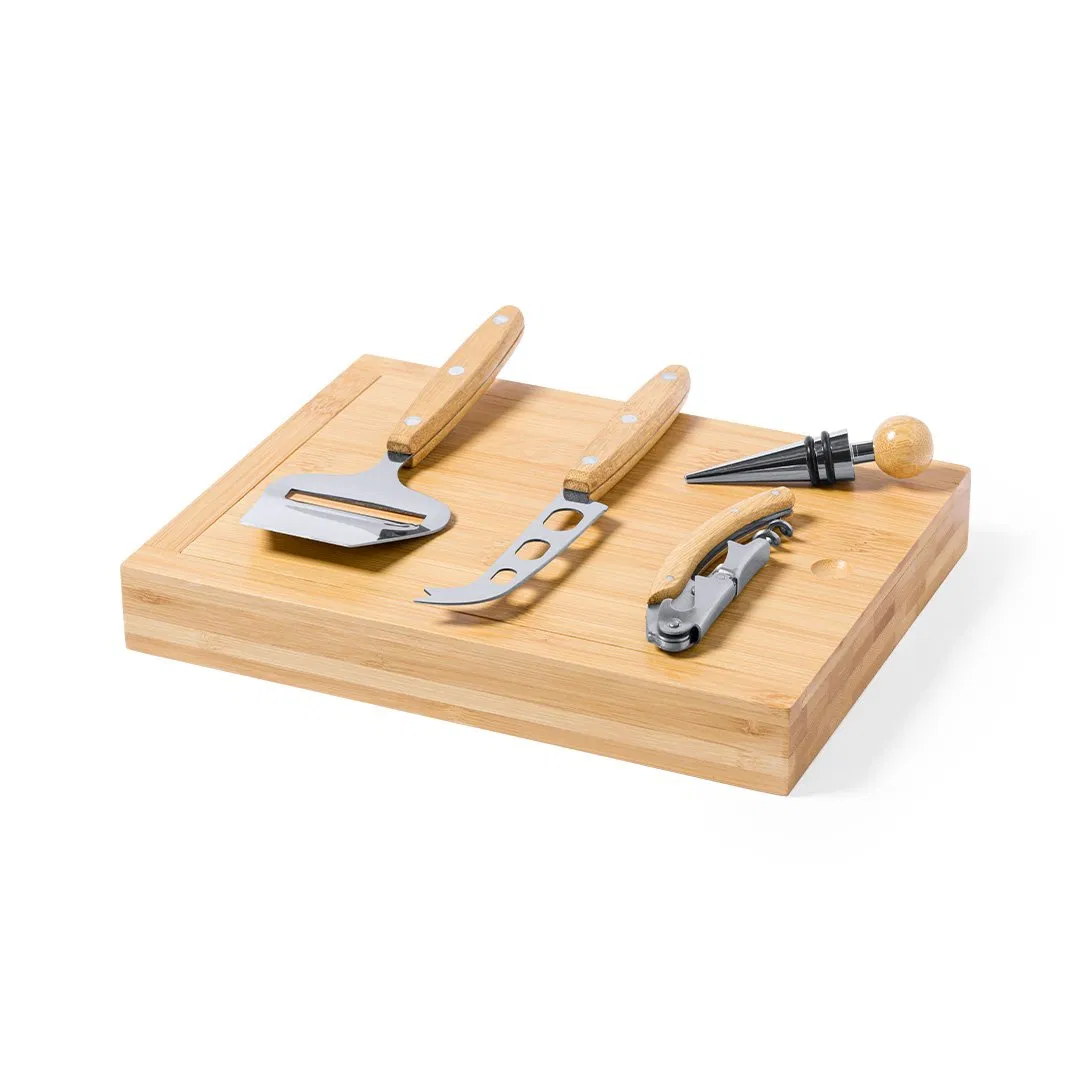 Wine & Cheese Knives Bamboo Set