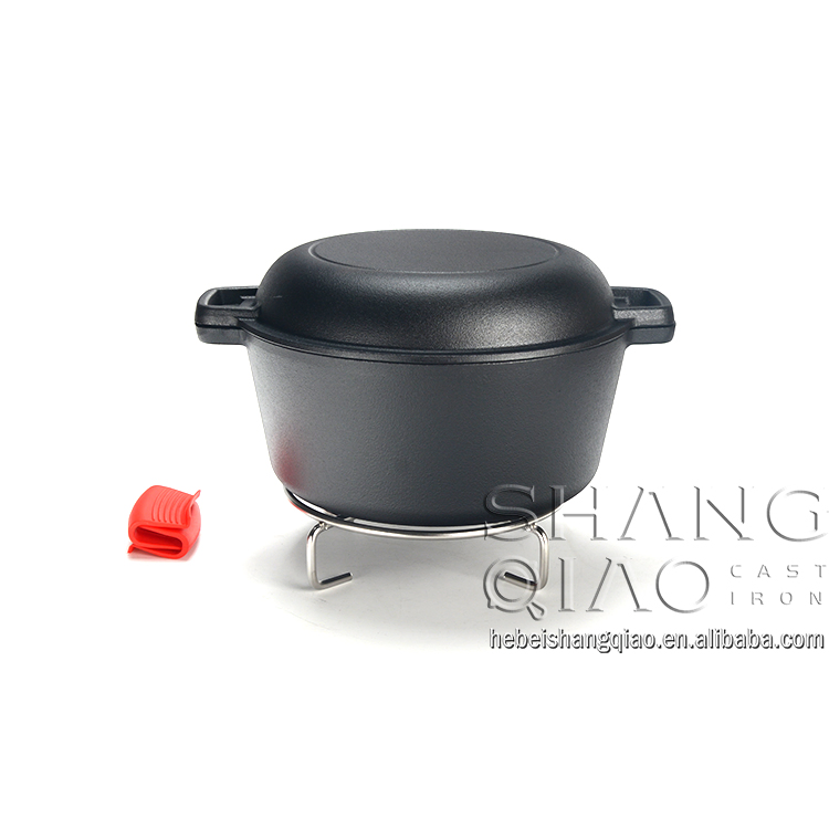 Чугунная голландская печь 2 в 1, 5 кварт