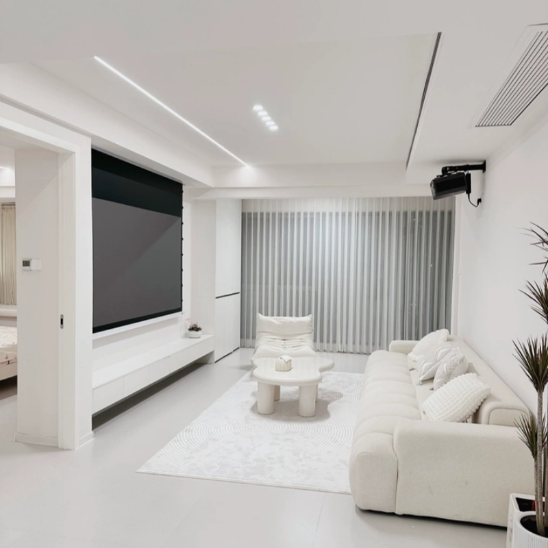 Motorized Dream Like Vertical Sheer Blinds Curtain Fabric