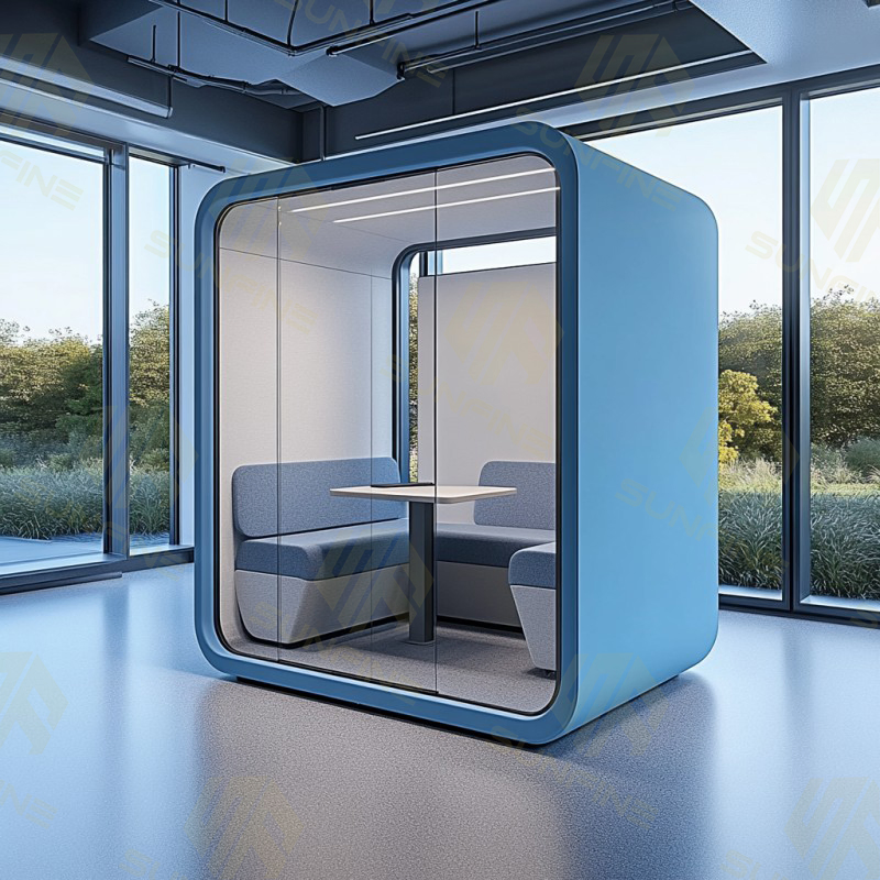 Wholesale Acoustic Soundproof Booth Phone Call Office Furniture Meeting Pods Enclosed Office Phone Booth