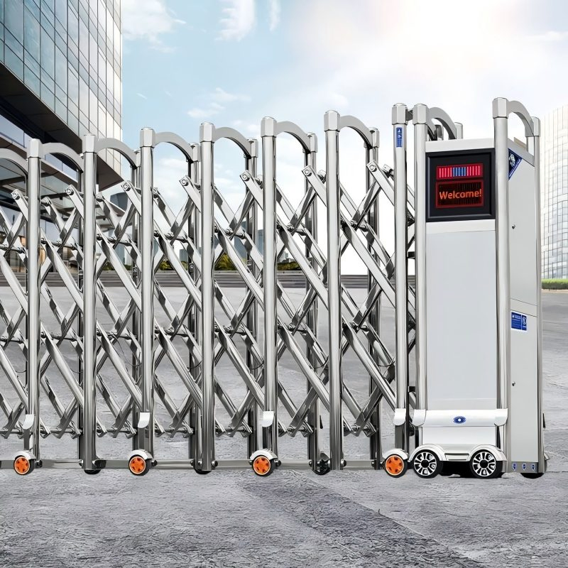 Xgy Stainless Steel Electric Telescopic Gate Automatic Remote Control Security Door Waterproof Outdoor Retractable Gate for Driveway