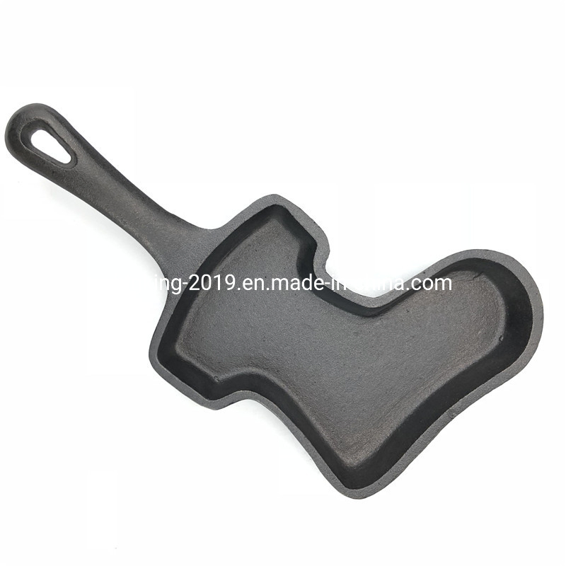 Чугунная сковорода мини с антипригарным покрытием