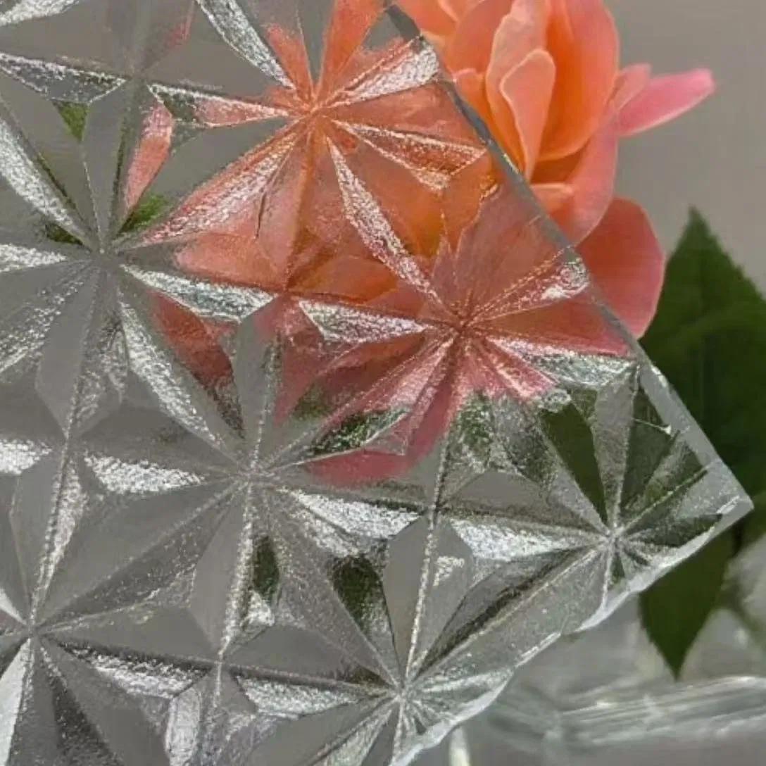5mm/6mm/8mm/10mm Decorative Carved Glass for Furniture