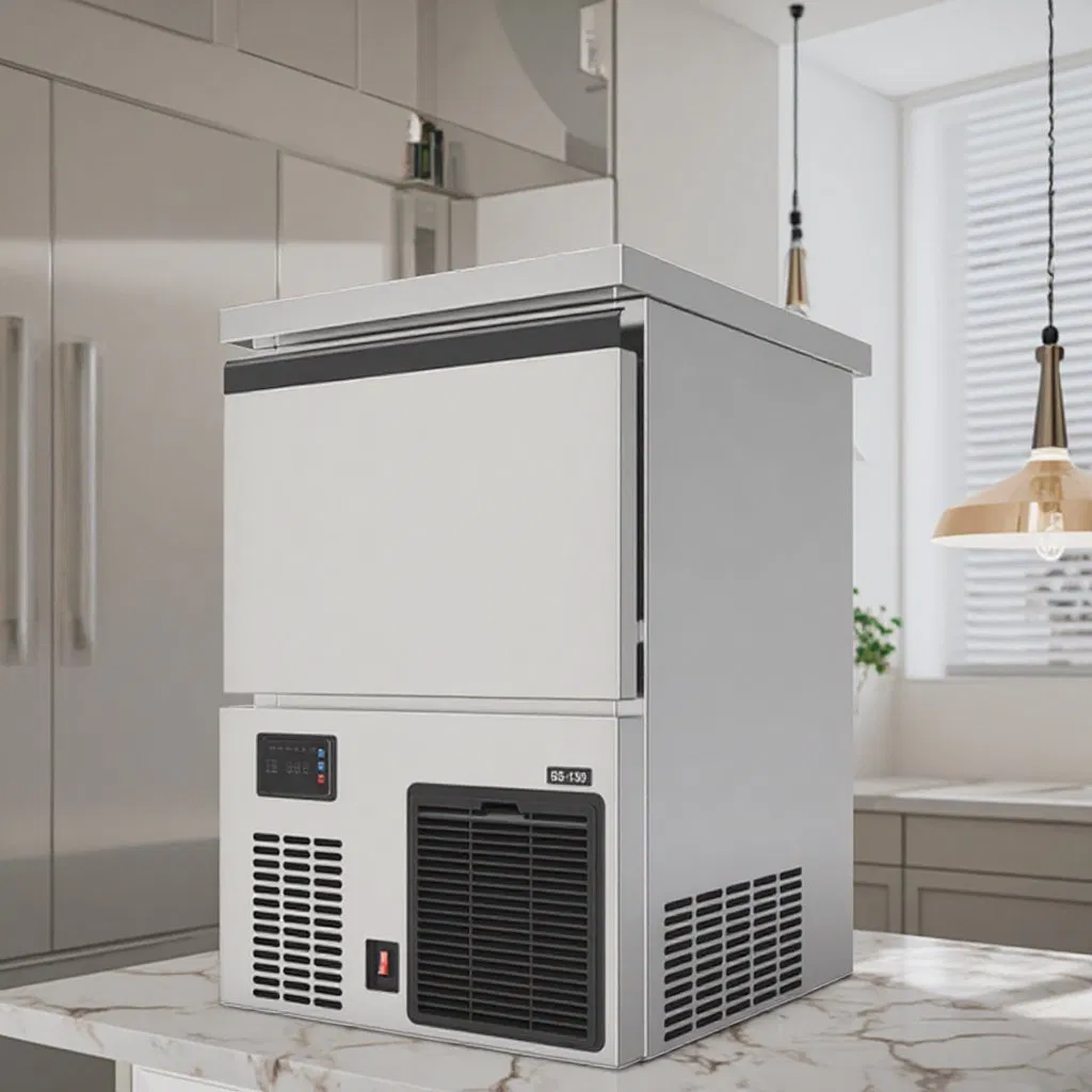 Cheaper Price Good Quality 68 Kg of Spray Ice Cubes Commercial Ice Machine