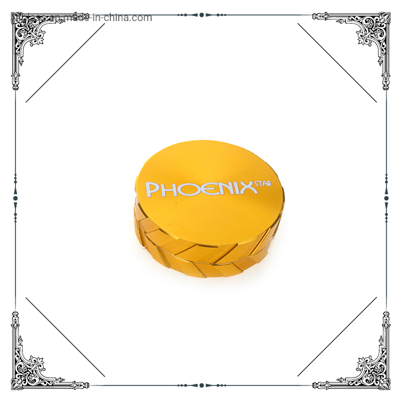 Phoenix Water Pipe 2.5" in Diameter Maximum-Strength Aluminum Stainless Steel Mixed Colors Smoking Glass Grinder