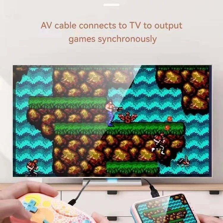 Christmas Gifts G6 Macaron Classic Video Game Console 3.5 Inch Screen Gaming Console