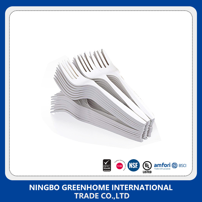 Compostable Corn Starch Fully Biodegradable Cutlery Knives Spoons and Forks