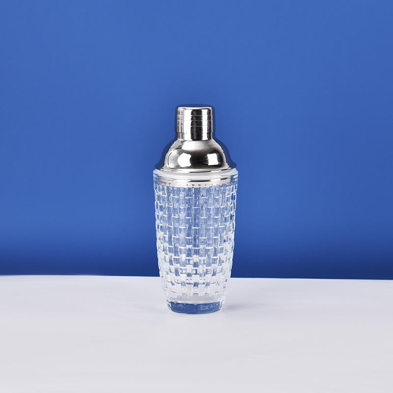 Premium 350ml Glass Cocktail Shaker for Professional Mixology