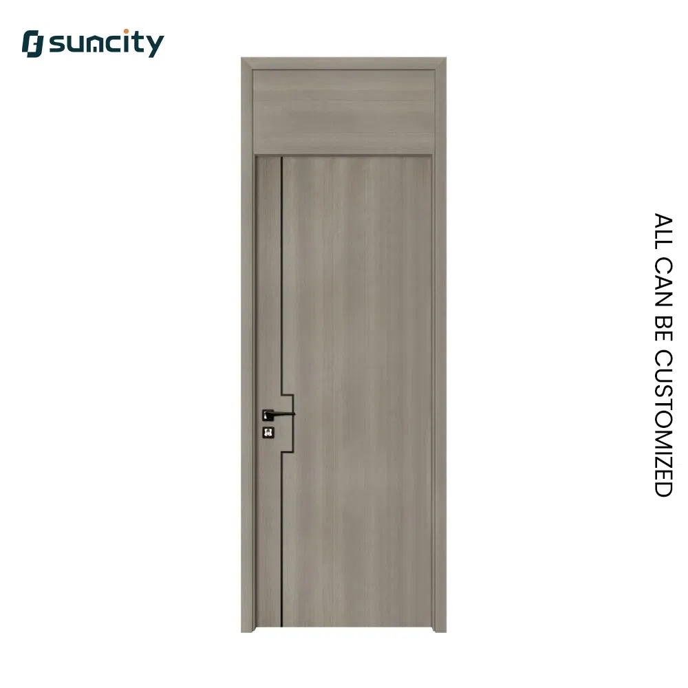 Solid Bathroom Fire Retardant Moisture Proof WPC Door for SPA Facilities Entrance
