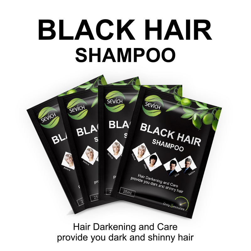 2 in 1 Sevich Black Hair Shampoo for White Color Hair