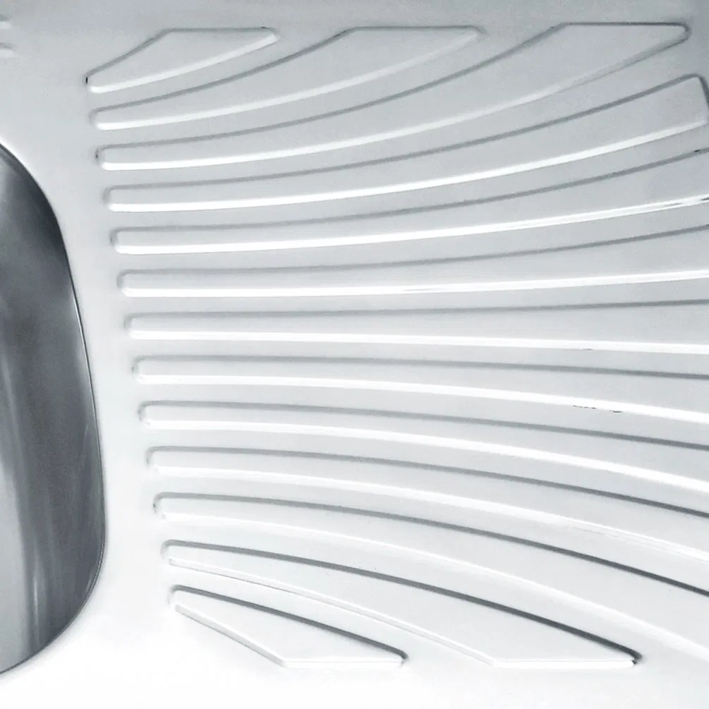 Popular Kitchen Double Bowl Stainless Steel Kitchen Sink Modern Design Kitchen Sink with Drainboard