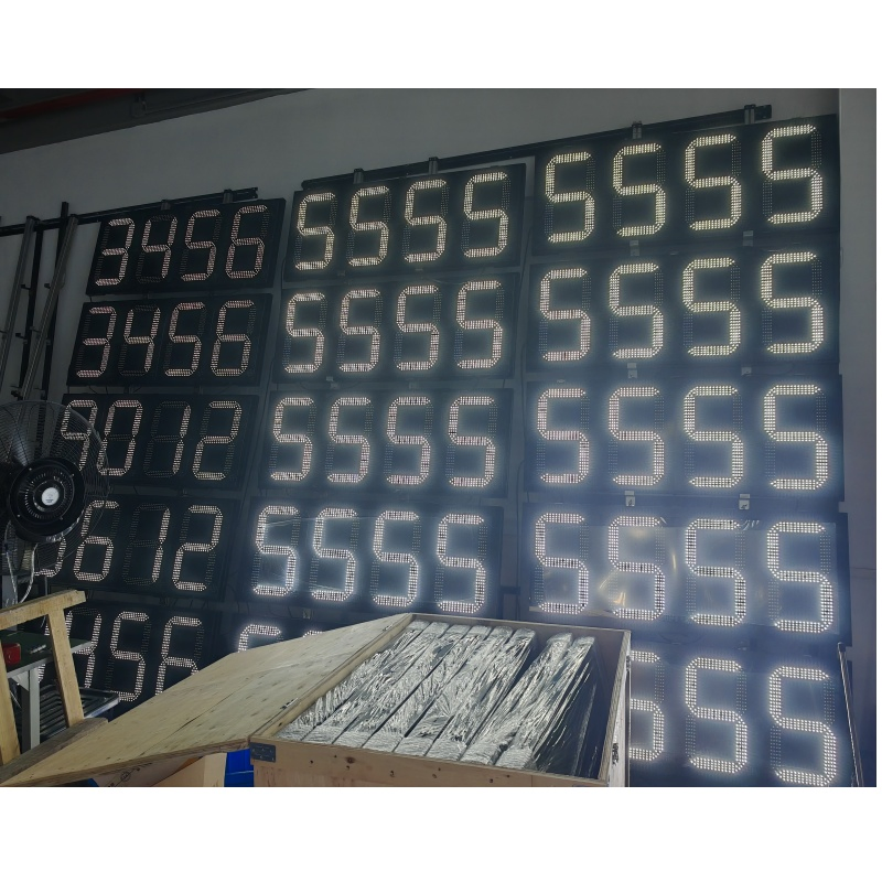 LED Display Price Gas Station with 7 Segment LED Display 10 Inch Digital Height Options