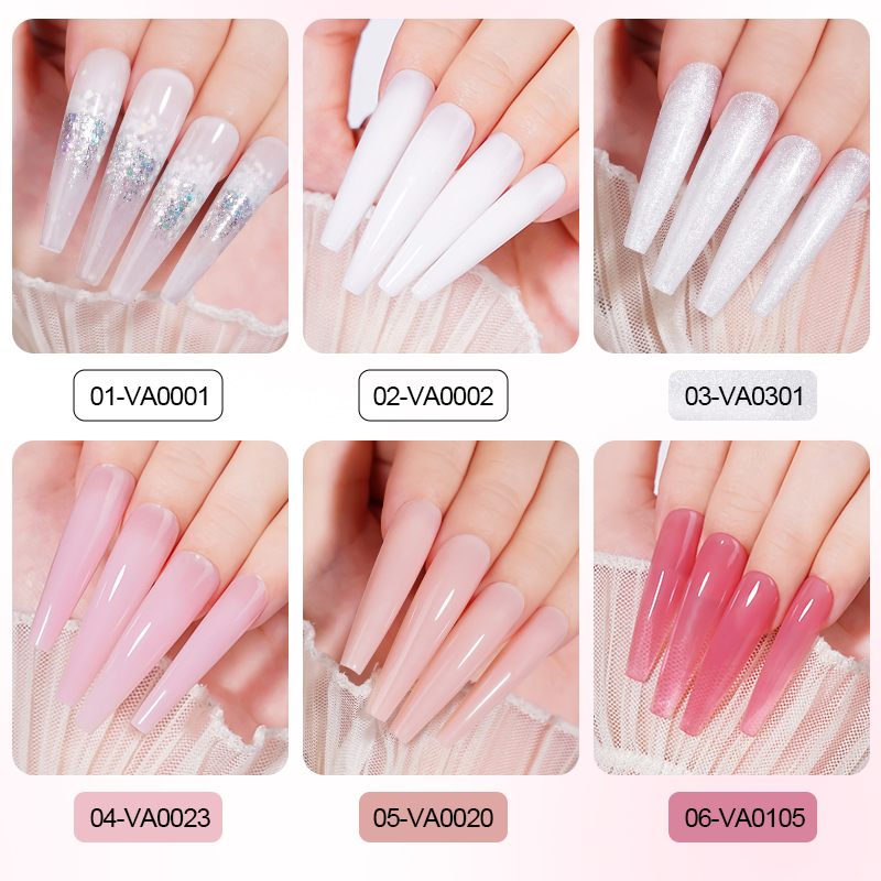 R S Nail Wholesale 15g Hema Free Clear Jelly Color Solid Builder Nail Acrylic Extension Poly Gel
