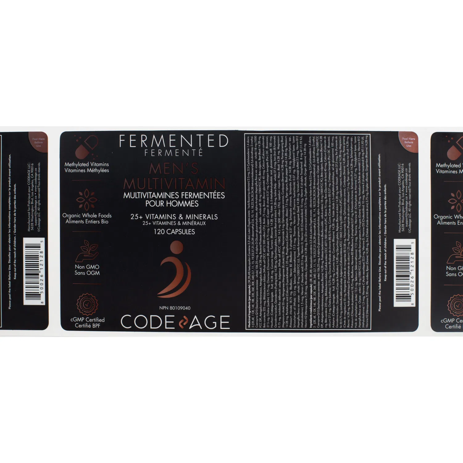Custom Self Adhesive Silver Label with Exquisite Printing