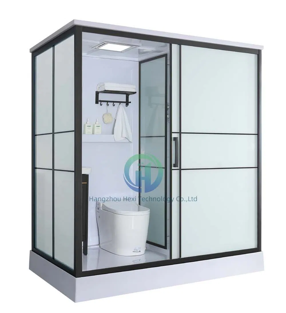Square Tray Sleek Bathroom Solution with Prefab