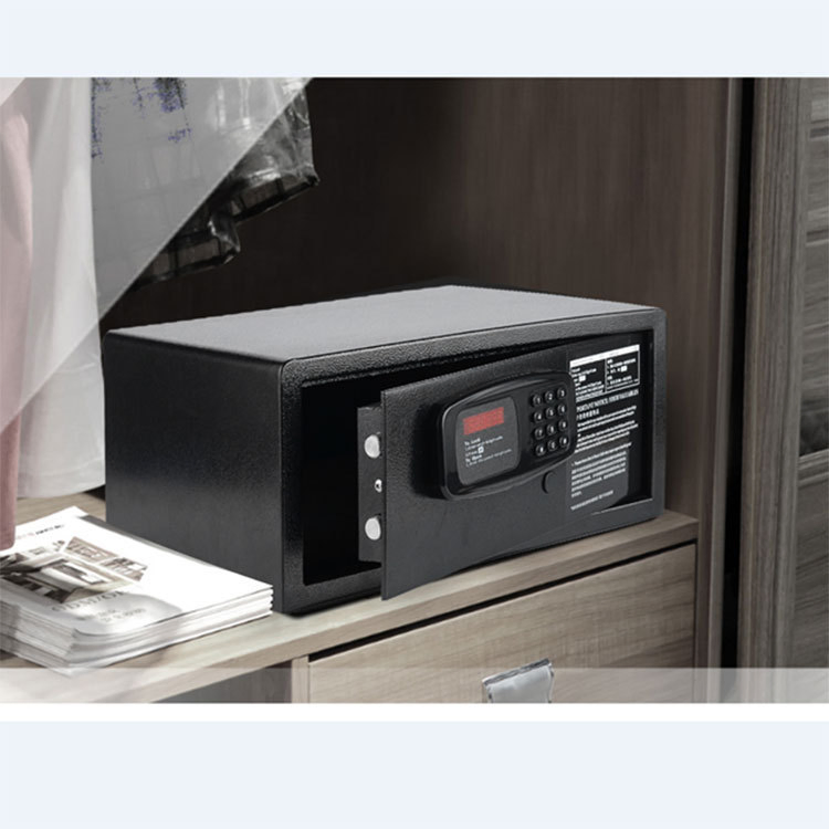 Premium Black Safety Deposit Box with Secure Digital Access for Hotels Use