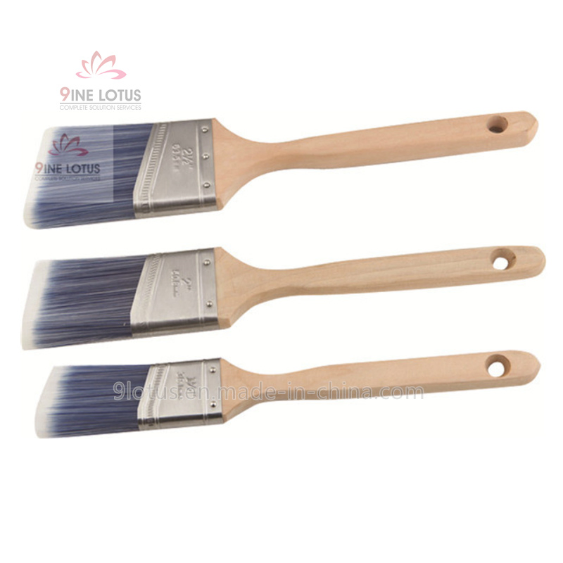 Soft Nylon Double Color Wooden Handle Paint Brush