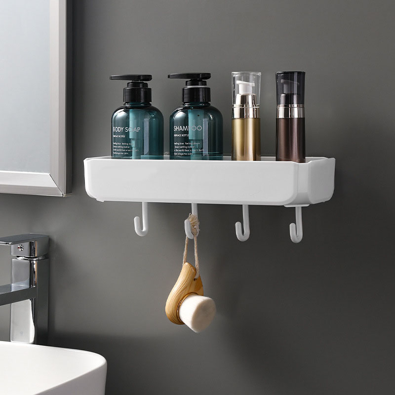 Space-Saving Bathroom Wall Storage Rack for Soap and Accessories
