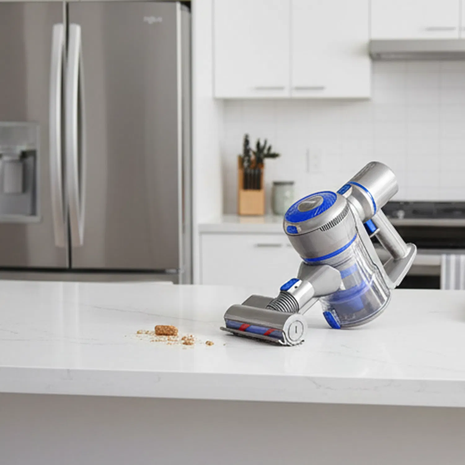 Compact Cordless Vacuum with Strong Suction for Effortless Home Tidying
