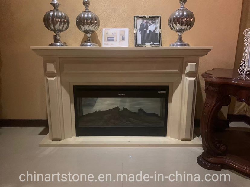 Nature Marble Fireplace for Villa or Hotel Decoration