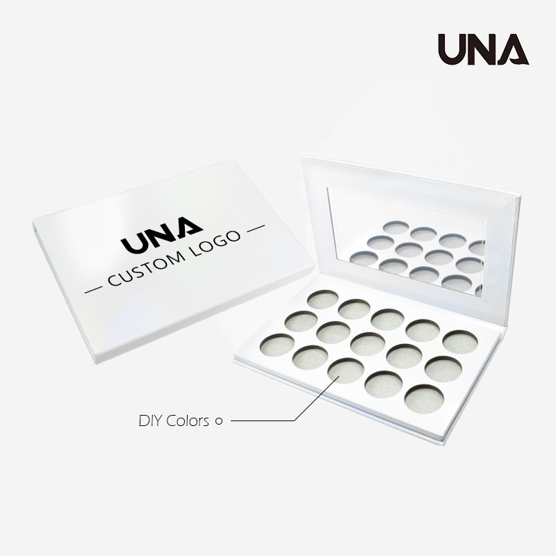 Hot Sale in Europe and America Make Your Own Eye Shadow Makeup Small MOQ Multichrome 15 Colors Eyeshadow Palette