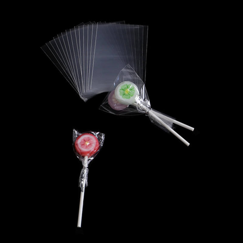 Factory Supplier Custom Transparent Packaging Candy Plastic Bag with Adhesive Tape