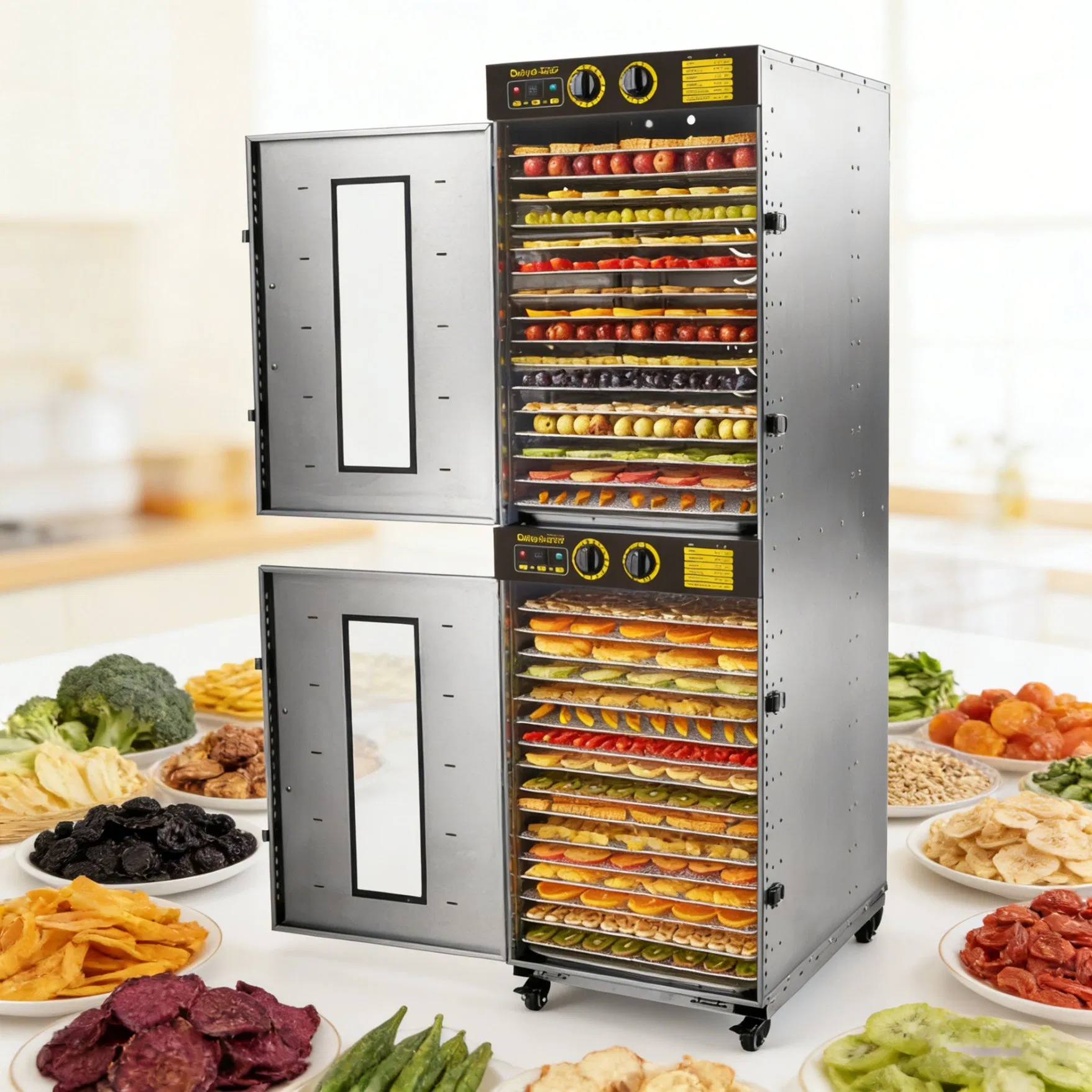 Professional Industrial 32 Tray Electric Food Dryer Meat Vegetable Fruit Dehydrator