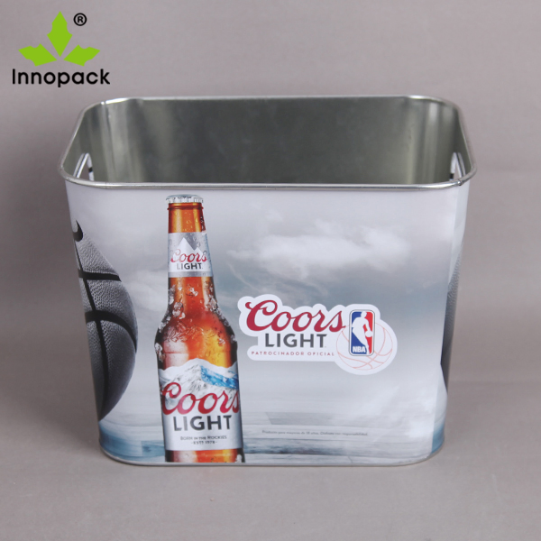 Wholesale Custom Printed 5L Metal Beer Ice Tin Bucket