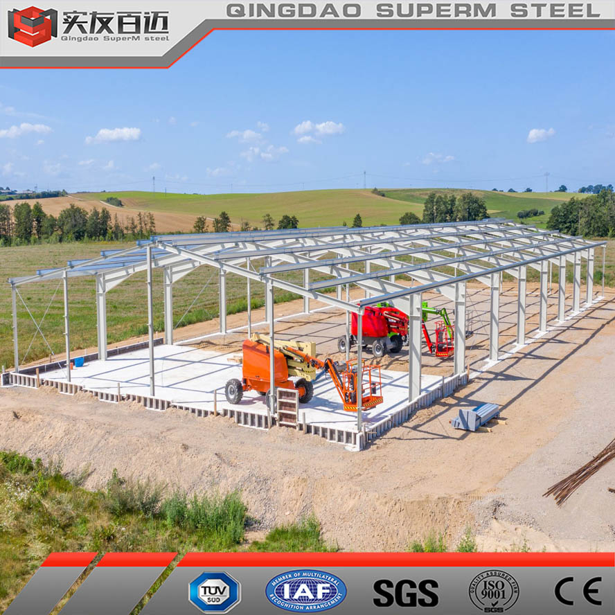 Prefab House Steel Structure Workshop Kits Prefabricated Metal Storage Warehouse Exhibation Building