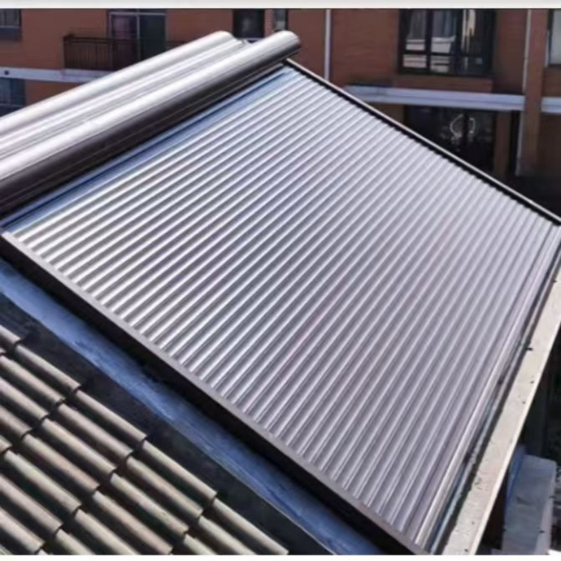 Customized Electric Aluminum Alloy Roller Shade Awning for Retractable Sunroof of High-Quality Sunshade Canopy for The Roof of a House