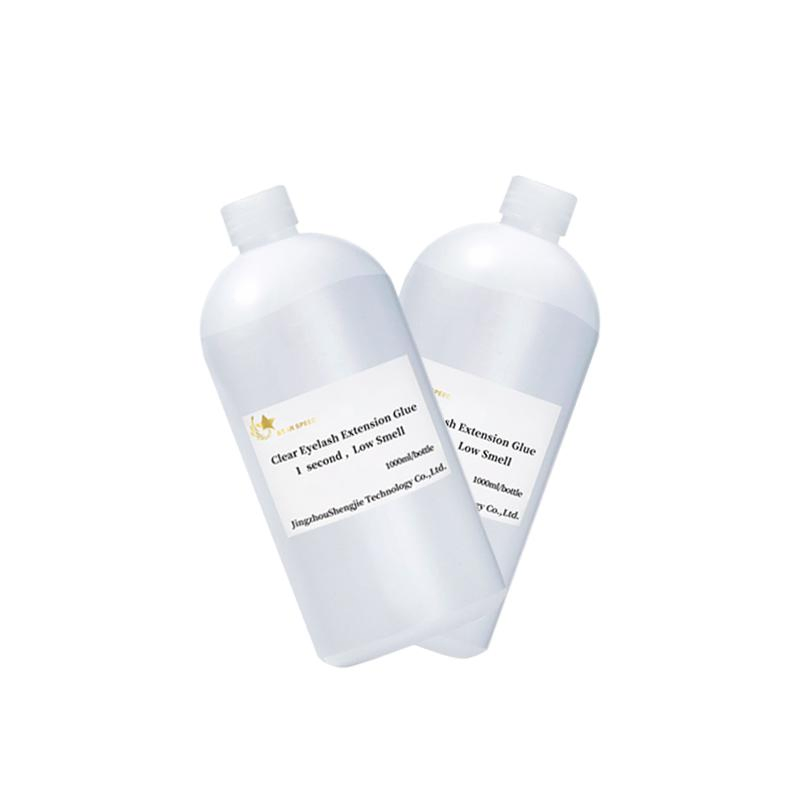 Star Speed 1L Private Logo Fast Dry 0.5s 1s 2-3s Korean Volume Eyelash Extension Adhesive Clear and Black Lashes Glue