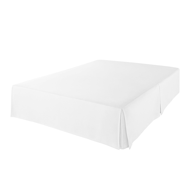 Luxury Quilted Bed Skirt Embroidered Bedspread Soft Short Plush King Size Quilted Bedspread